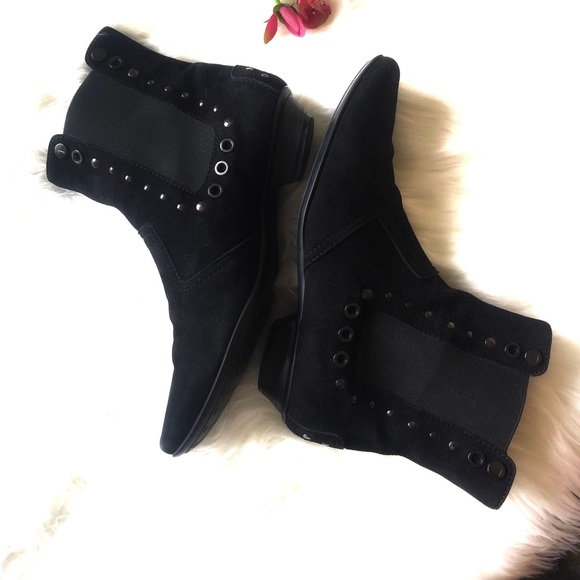 Tods Black Suede Genuine Leather Ankle Boot - Picture 2 of 8